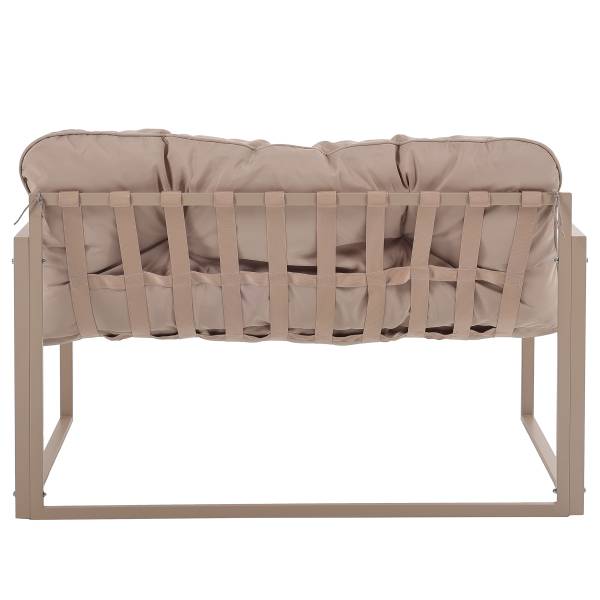 Gartensitzgruppe Savva 4-teilig - Stahl / Webstoff - Beige