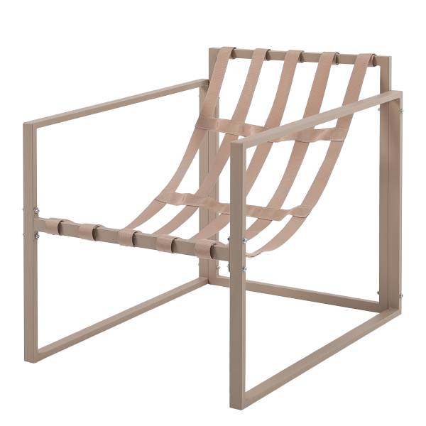 Gartensitzgruppe Savva 4-teilig - Stahl / Webstoff - Beige