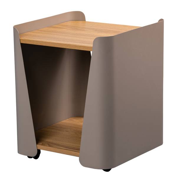 Beistelltisch Sinbuk quadratisch - Eiche Artisan Dekor / Taupe