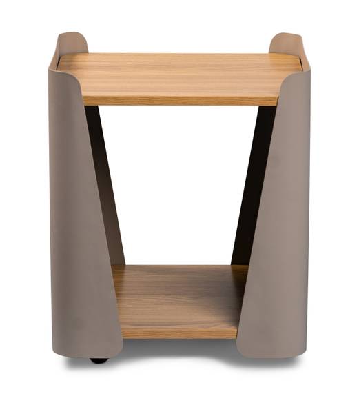 Beistelltisch Sinbuk quadratisch - Eiche Artisan Dekor / Taupe