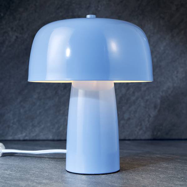 Tischleuchte LOOMY - Stahl - Blau - Hellblau
