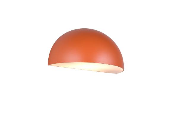 Außenwandleuchte Maas - Aluminium / Polycarbonat - 1-flammig - Orange