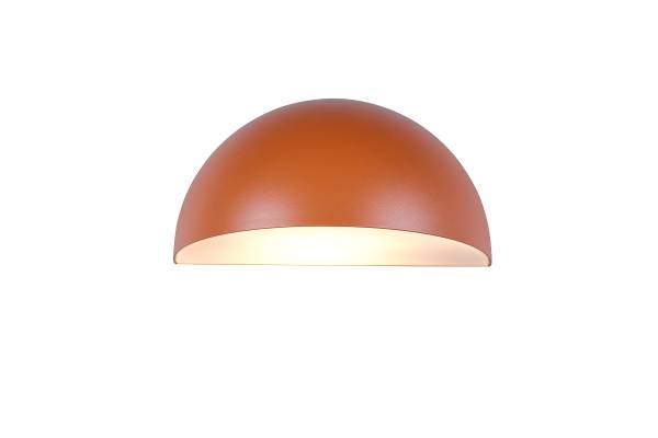 Außenwandleuchte Maas - Aluminium / Polycarbonat - 1-flammig - Orange