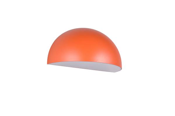 Außenwandleuchte Maas - Aluminium / Polycarbonat - 1-flammig - Orange