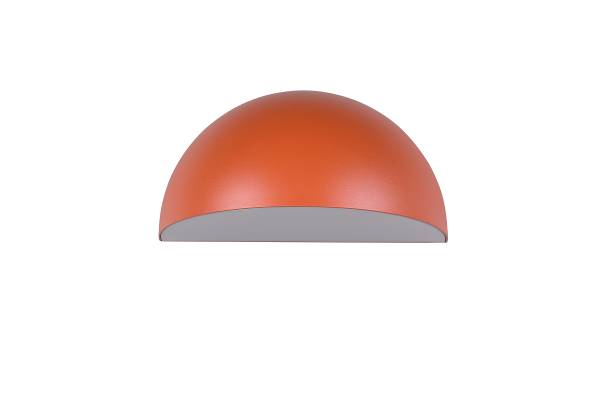 Außenwandleuchte Maas - Aluminium / Polycarbonat - 1-flammig - Orange