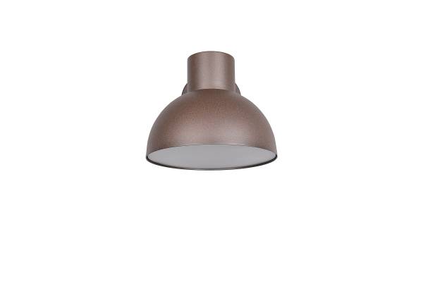 Außenwandleuchte Elbe - Polycarbonat / Aluminium - 1-flammig - Braun