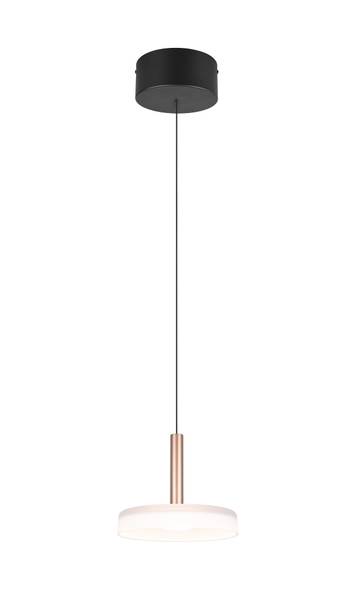 LED-Pendelleuchte Celeste Typ B - Opalglas / Eisen - Flammenanzahl: 1