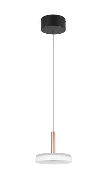 LED-Pendelleuchte Celeste Typ B - Opalglas / Eisen - Flammenanzahl: 1