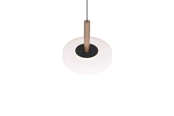 LED-Pendelleuchte Celeste Typ B - Opalglas / Eisen - Flammenanzahl: 1