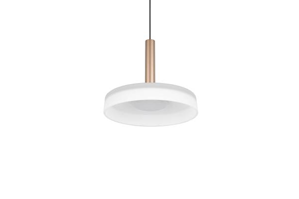 LED-Pendelleuchte Celeste Typ B - Opalglas / Eisen - Flammenanzahl: 1