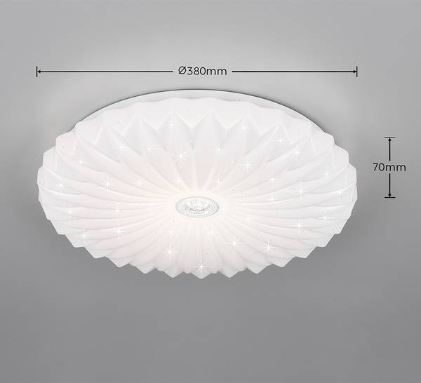 LED-Deckenleuchte Ataris - Polycarbonat - 1-flammig