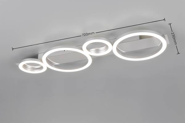 LED-Deckenleuchte Lumos - Eisen - 1-flammig - Weiß