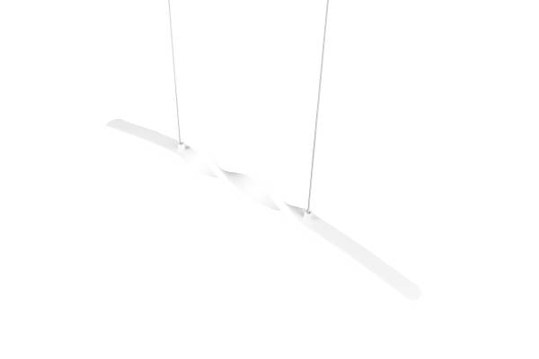 LED-Pendelleuchte Ginko - Eisen / Silikon - 1-flammig - Weiß