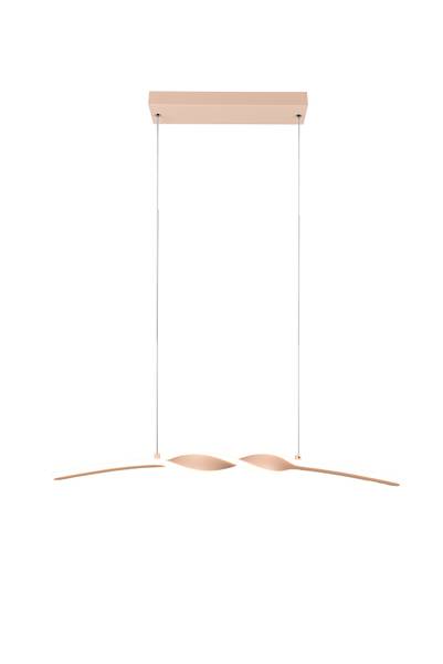 LED-Pendelleuchte Ginko - Eisen / Silikon - 1-flammig - Beige