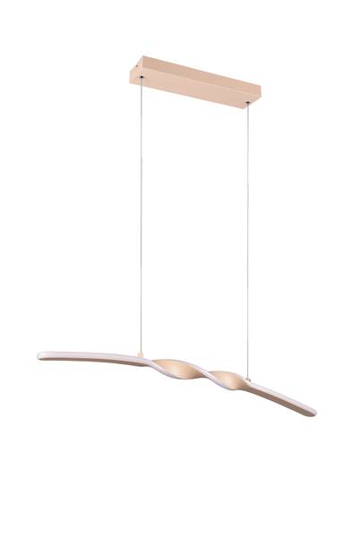 LED-Pendelleuchte Ginko - Eisen / Silikon - 1-flammig - Beige