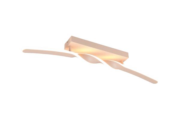 LED-Deckenleuchte Ginko - Eisen / Silikon - 1-flammig - Beige
