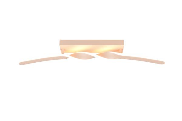 LED-Deckenleuchte Ginko - Eisen / Silikon - 1-flammig - Beige