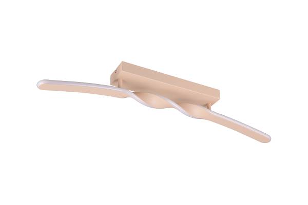 LED-Deckenleuchte Ginko - Eisen / Silikon - 1-flammig - Beige