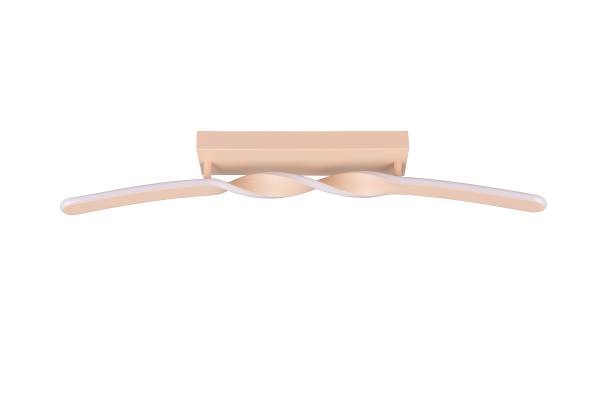 LED-Deckenleuchte Ginko - Eisen / Silikon - 1-flammig - Beige