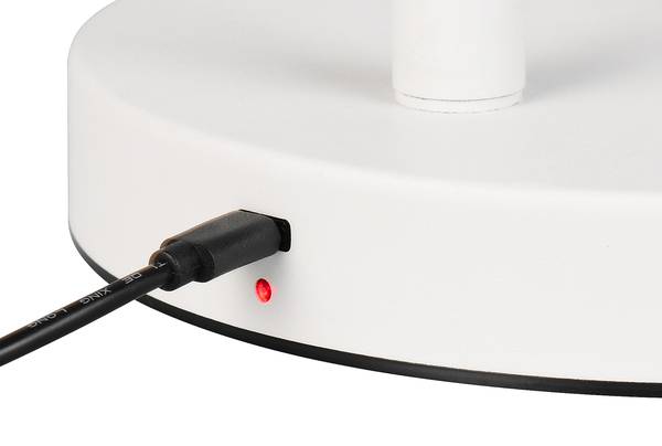LED-Stehleuchte Blake - Eisen - 1-flammig - Weiß