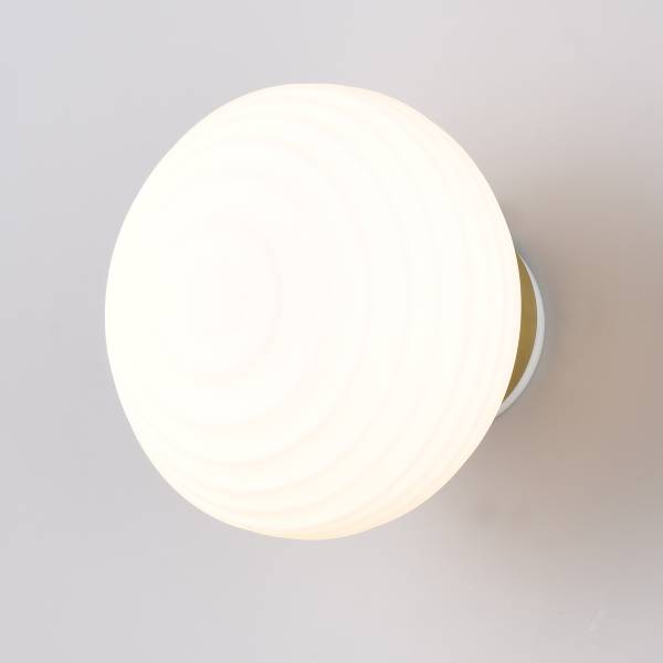 LED-Wandleuchte Earl - Opalglas / Eisen - 1-flammig - Weiß