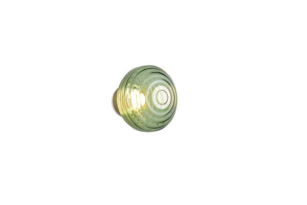 LED-Wandleuchte Earl - Farbglas / Eisen - 1-flammig - Grün