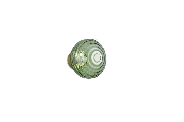 LED-Wandleuchte Earl - Farbglas / Eisen - 1-flammig - Grün