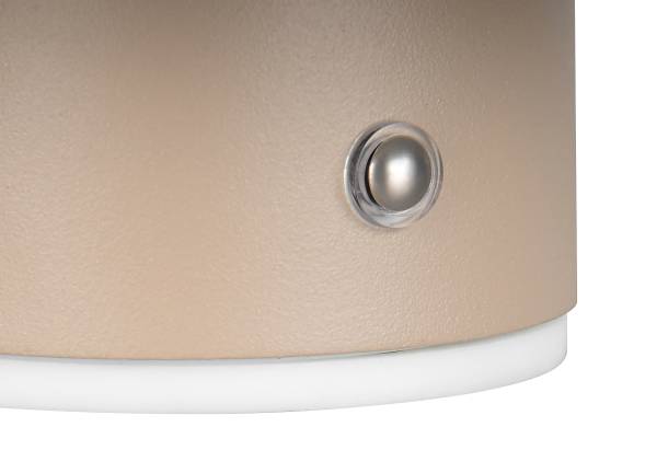 LED-Wandleuchte Davey - Eisen - 1-flammig - Beige