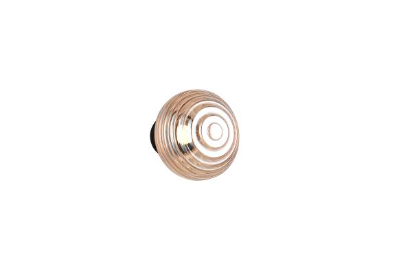 LED-Wandleuchte Earl - Farbglas / Eisen - 1-flammig - Orange