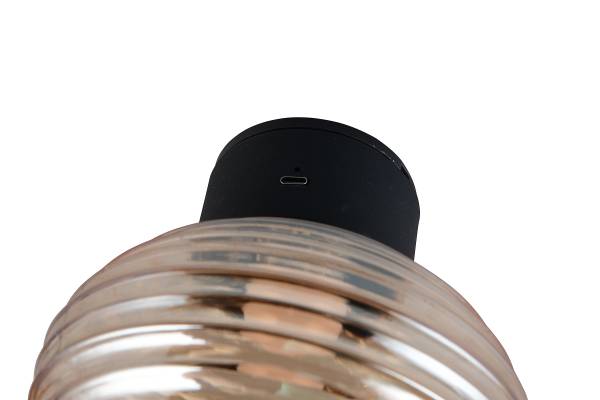 LED-Wandleuchte Earl - Farbglas / Eisen - 1-flammig - Orange
