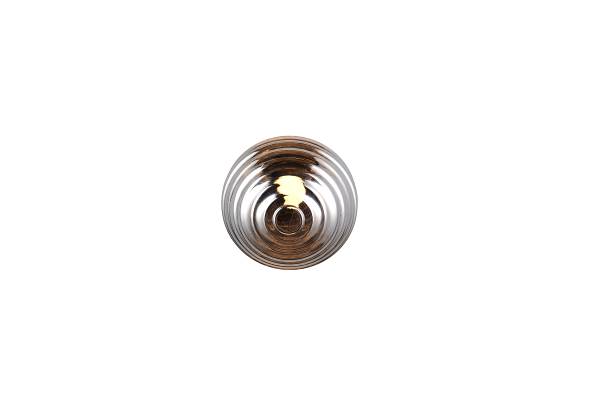 LED-Wandleuchte Earl - Rauchglas / Eisen - 1-flammig - Grau