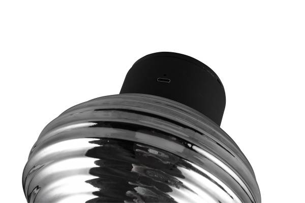 LED-Wandleuchte Earl - Rauchglas / Eisen - 1-flammig - Grau