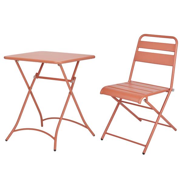 Klapptisch URBAN ONE - Stahl - Orange/Rot - Orange / Rot