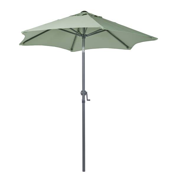 Sonnenschirm SIESTA - Polyester - Grün - Grün - Durchmesser: 180 cm