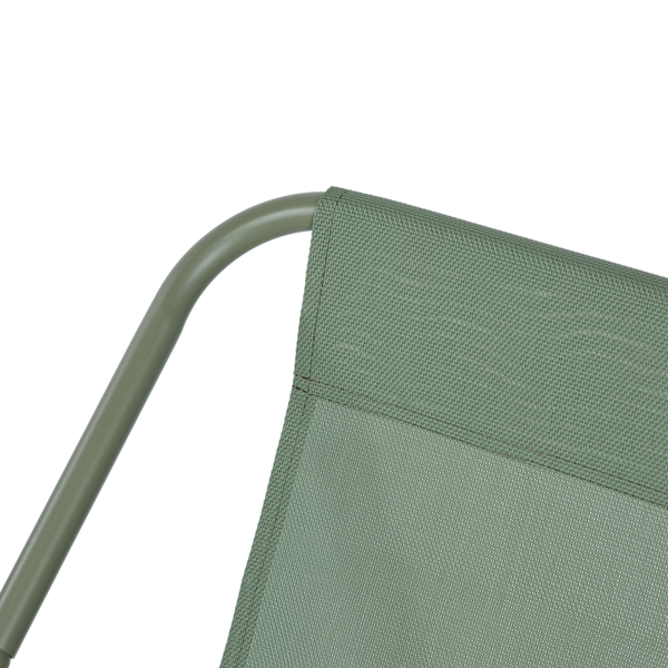 Sessel COZY TOWN mit Kissen - Stahl/PVC/Polyester - Grün - Olivgrün