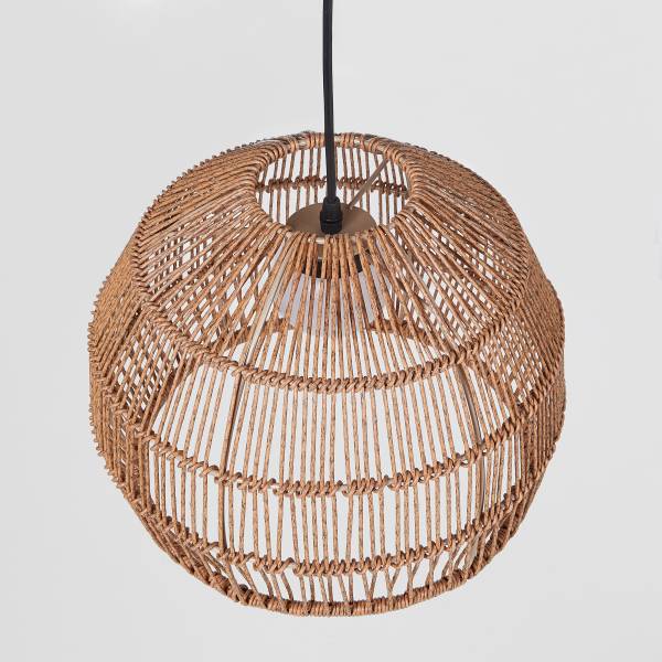 Solar Hängeleuchte SOLANA - Polyethylen, Stahl - Beige - 32 x 32 cm