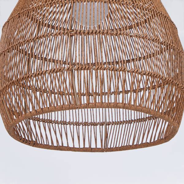 Solar Hängeleuchte SOLANA - Polyethylen, Stahl - Beige - 40 x 40 cm