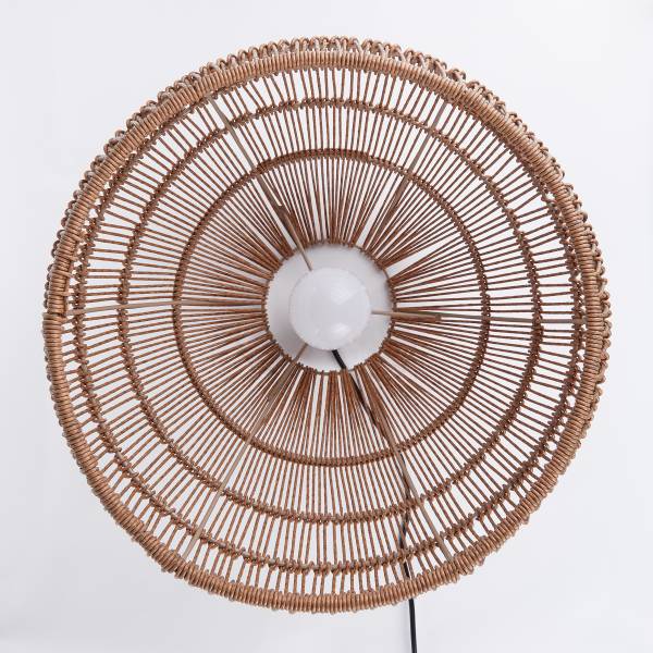 Solar Hängeleuchte SOLANA - Polyethylen, Stahl - Beige - 40 x 40 cm