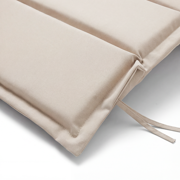Klappbare Gartenliege Yomi - Akazie massiv / Webstoff - Beige