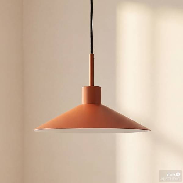 Pendelleuchte CORUS - Eisen - 1-flammig - Rostbraun