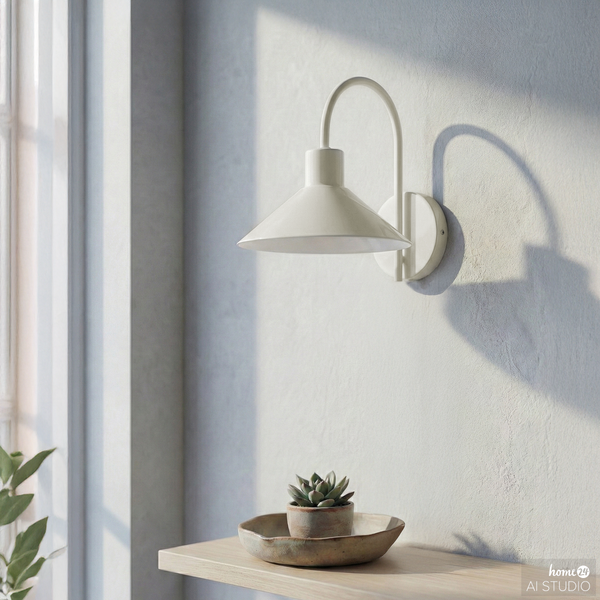Wandleuchte CORUS - Eisen - 1-flammig - Beige