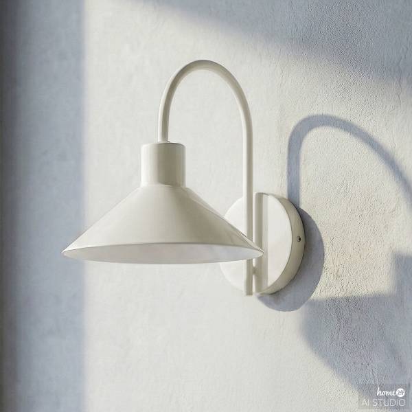 Wandleuchte CORUS - Eisen - 1-flammig - Beige