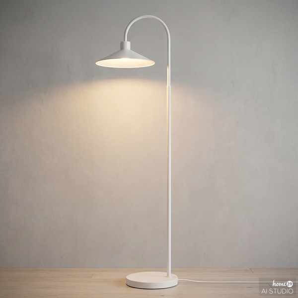 Stehleuchte CORUS - Eisen - 1-flammig - Beige