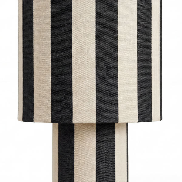 Stehleuchte NUVIO - Eisen / Textil - 1-flammig - Schwarz