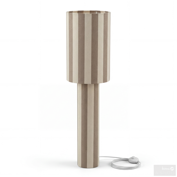 Stehleuchte NUVIO - Eisen / Textil - 1-flammig - Beige