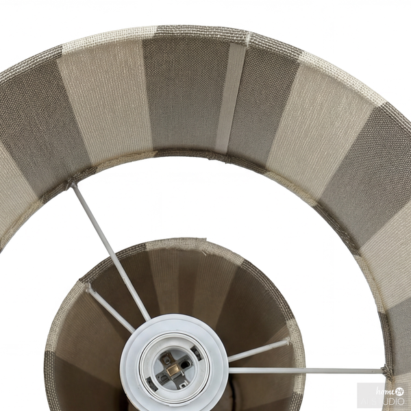Stehleuchte NUVIO - Eisen / Textil - 1-flammig - Beige