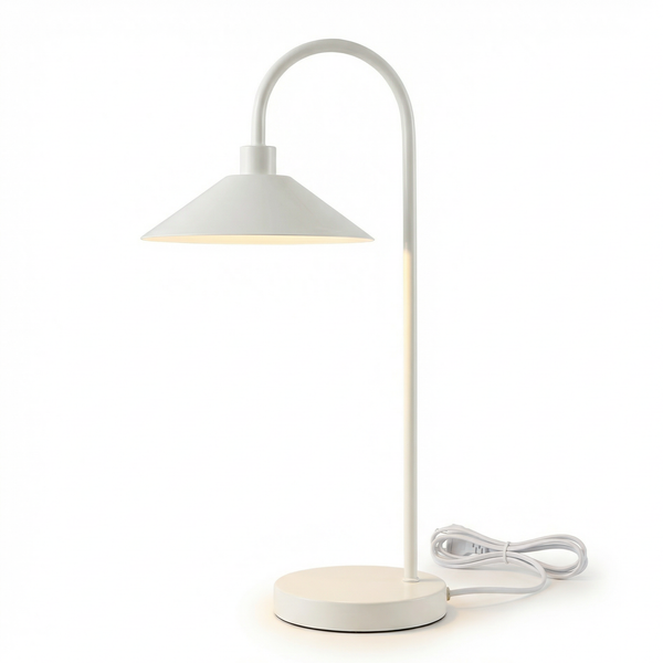 Tischleuchte CORUS - Eisen - 1-flammig - Beige