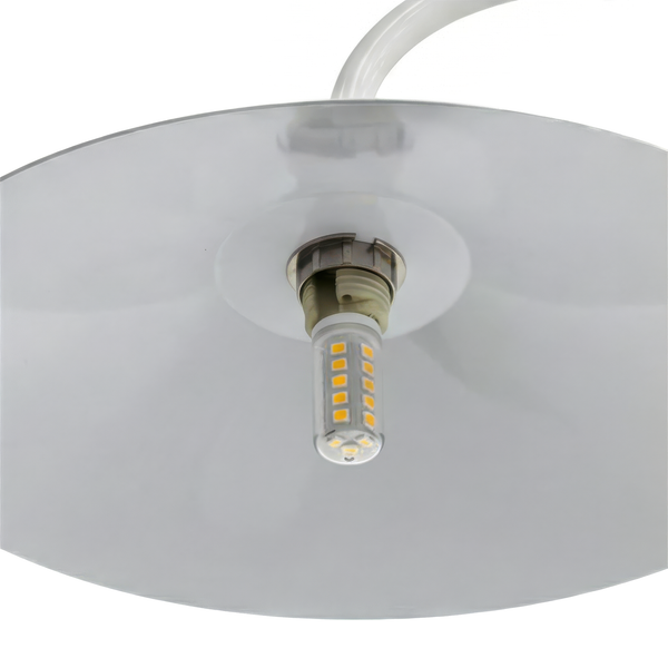 Tischleuchte CORUS - Eisen - 1-flammig - Beige