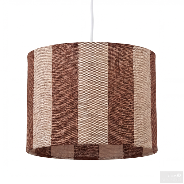 Pendelleuchte LIRUM - Eisen / Textil - 1-flammig - Rot