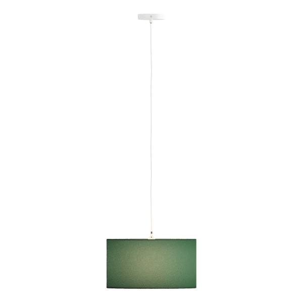 Pendelleuchte YARO - Eisen / Textil - 1-flammig - Grün - Durchmesser: 40 cm